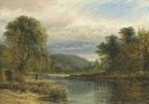On The Trent, Near Castle Donnington by Henry Thomas Dawson