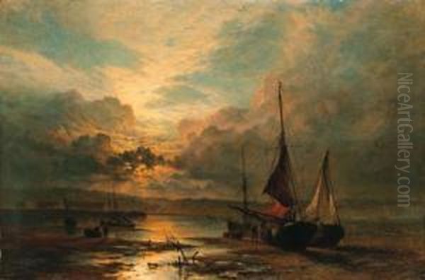 On The Medway At Dusk - view 1