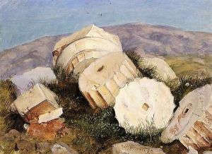 Broken Column, the Parthenon, Athens by Frederic Edwin Church