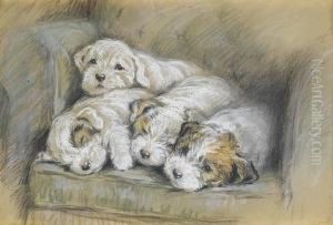 Sealyham Puppies by Lucy Dawson