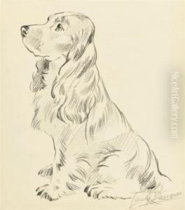 Five Studies Of Dogs Including: A Cocker Spaniel; And Aterrier by Lucy Dawson