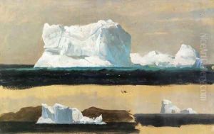 Icebergs, Twillingate, Newfoundland by Frederic Edwin Church