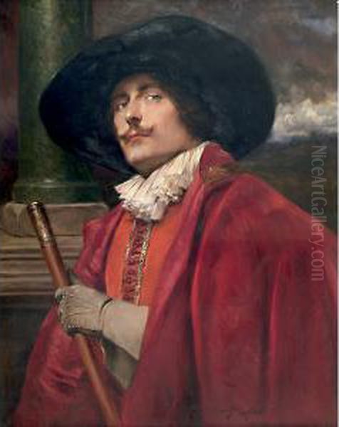 "gentiluomo Con Cappello"
 Cm. 80x65 - view 1