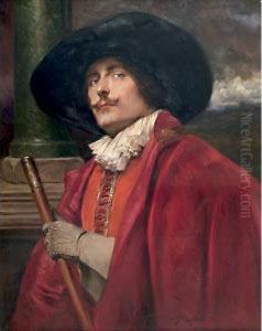 "gentiluomo Con Cappello"
 Cm. 80x65