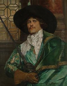 A Cavalier Holding A Sword