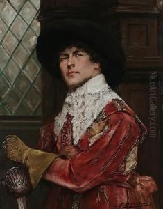 A Cavalier Holding A Sword