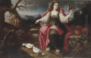 An Allegory Of Touch by Juan De Arellano