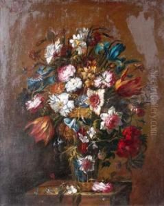 Jarron Con Flores by Juan De Arellano