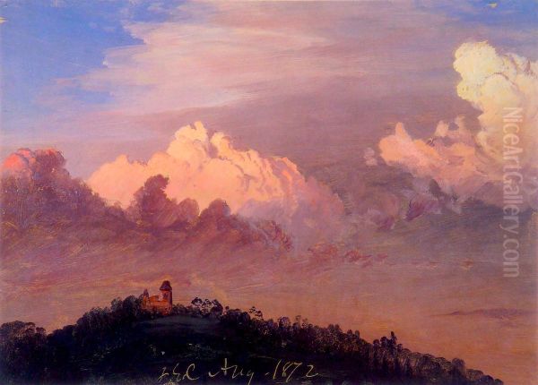Clouds over Olana - view 1