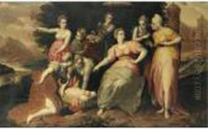 The Finding Of Moses by Jacob I De Backer