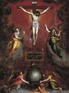 The Crucifixion by Jacob I De Backer