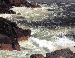 Rough Surf Mount Desert Island by Frederic Edwin Church
