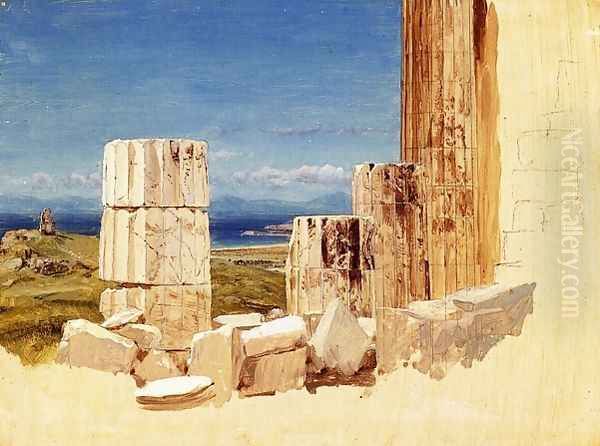 Broken Columns, View from the Parthenon, Athens - view 1