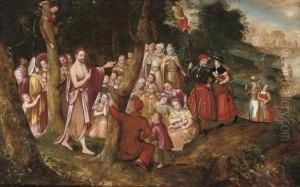 Christ Preaching To The Multitude