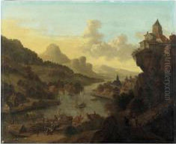 Paysage De La Vallee Du Rhin - view 1