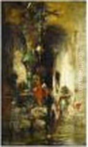 Scene Orientale by Anatole Henri de Beaulieu