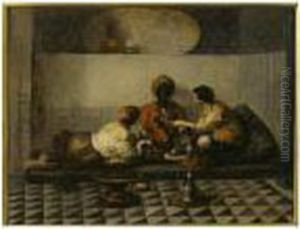 Femmes Au Harem by Edouard Charles De Beaumont