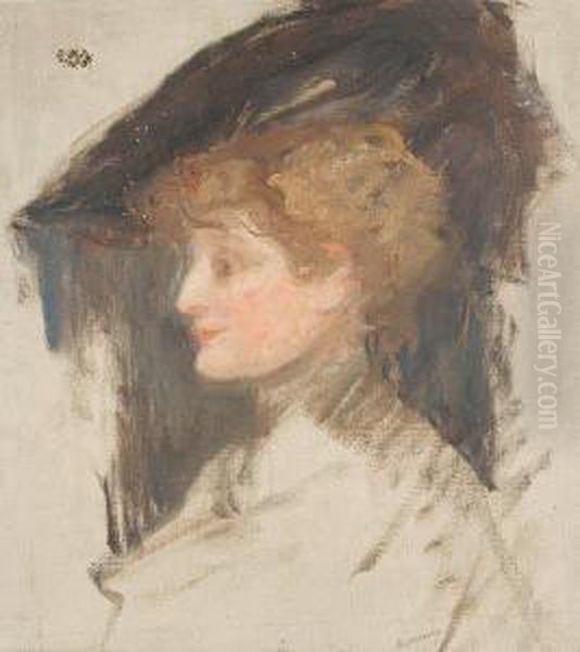 Head And Shoulders Portrait Of A Society Lady - view 1