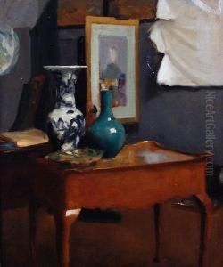 Le Secretaire Louis Xvi by Albert De Belleroche