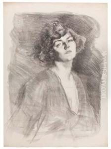 Enid A Rustington by Albert De Belleroche