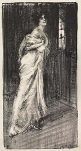 Au Theatre by Albert De Belleroche