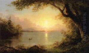 Lake Scene by Frederic Edwin Church