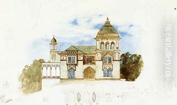 Southwest Facade, Olana - view 1