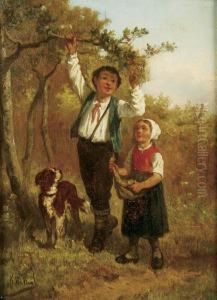 Picking Cherries And Leap Frog by Franz De Beul