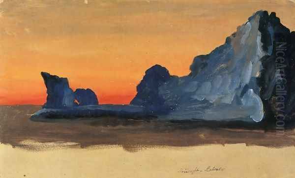 Icebergs at Midnight, Labrador - view 1