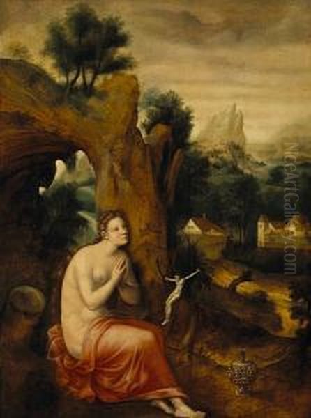 A Landscape With The Penitent Mary Magdalene In Prayer - view 1