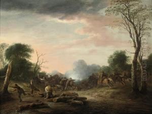 An Ambush In A Wooded Landscape