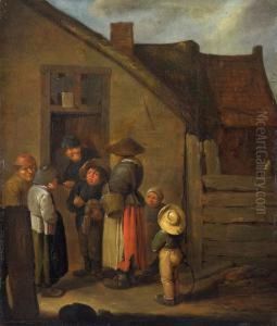 Der Rommelpot-spieler by Pieter de Bloot