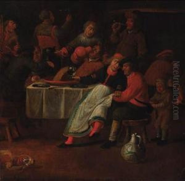Peasants Merrymaking In An Inn - view 1