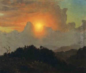 Cloudy Skies, Sunset, Jamaica by Frederic Edwin Church