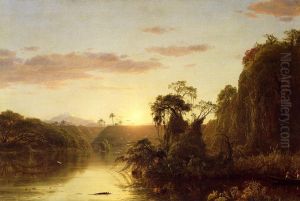 La Magdalena Aka Scene On The Magdalena by Frederic Edwin Church