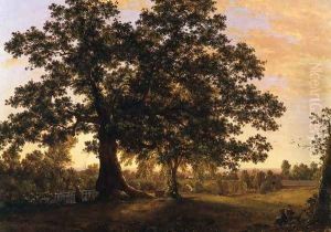 The Charter Oak at Hartford, c.1846 by Frederic Edwin Church