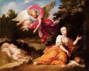 Agar E L'angelo by Louis de, the Younger Boulogne