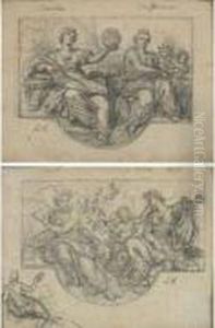 Deux Projets De Decor Chantournes by Louis de, the Younger Boulogne