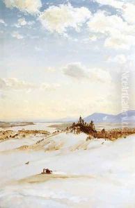 Winter Scene, Olana by Frederic Edwin Church