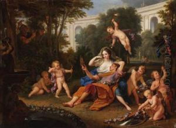 Rinaldo And Armida by Louis de, the Younger Boulogne
