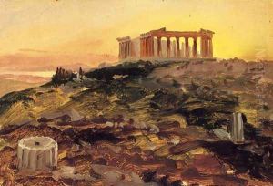 The Parthenon from the Southeast by Frederic Edwin Church