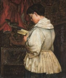 Woman Reading - Liseuse (ca. 1870) by Henri De Braeckeleer