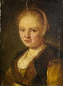 Portrait Of A Young Woman by Jan De Bray