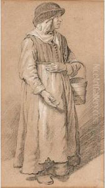 Full-length Study Of A Milkmaid - view 1
