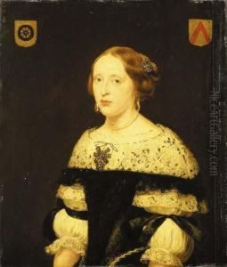 Portrait Of Gudula De Kies Van Wissen by Jan De Bray