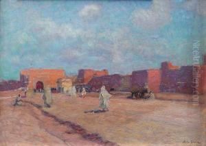 Devant Lesremparts De Marrakech by Alexis Louis De Broca
