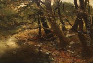 'le Ruisseau' by Leon Meuter De Brunin