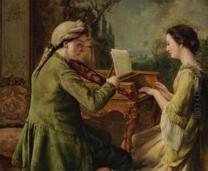 ""le Duo"" by Leon Meuter De Brunin
