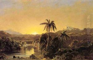 Sunset in Equador by Frederic Edwin Church