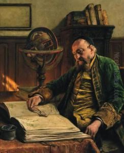 Le Gographe - An Old Scholar In His Studio